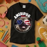 Ameripug Kids T-Shirt thumb 3