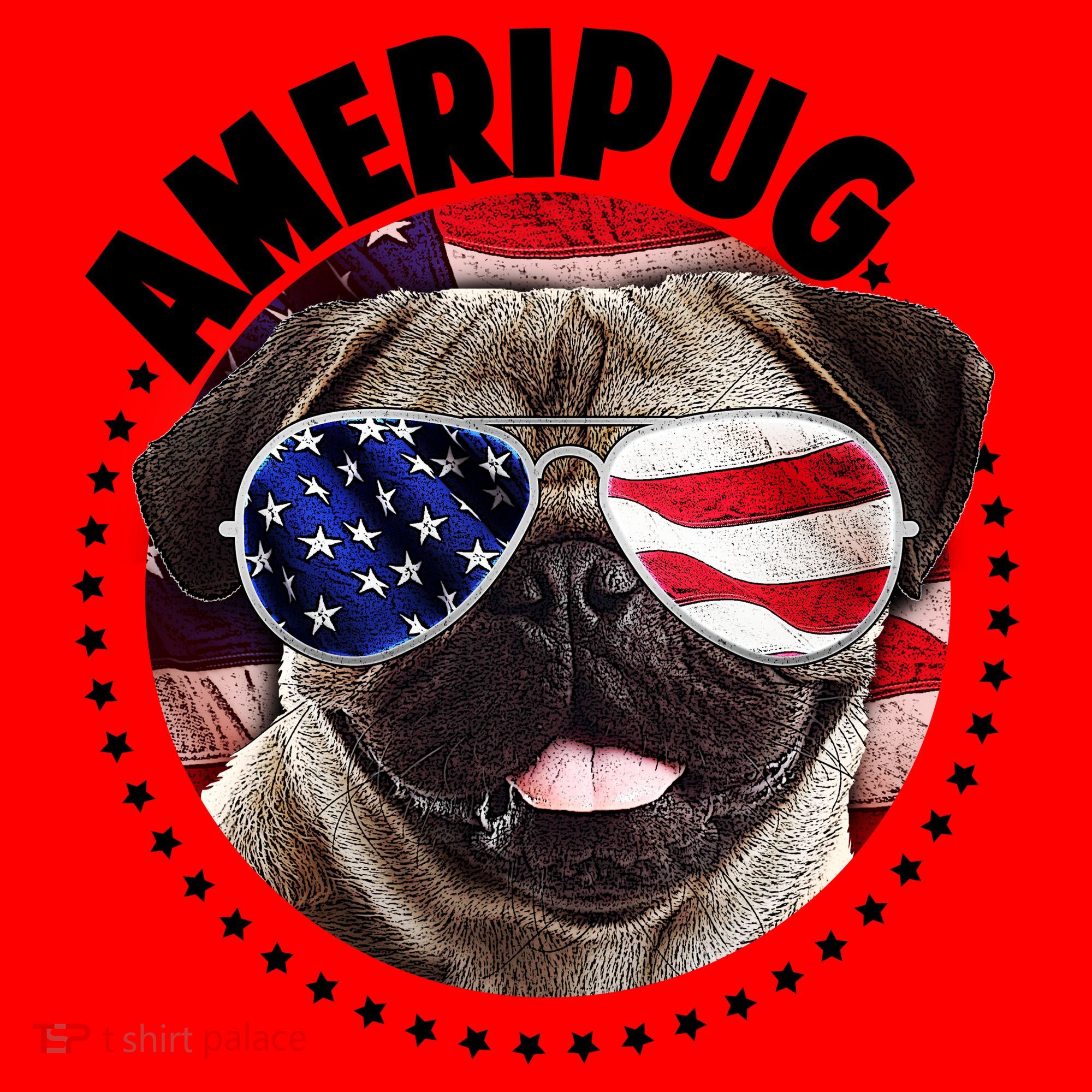 Ameripug Santa Hat