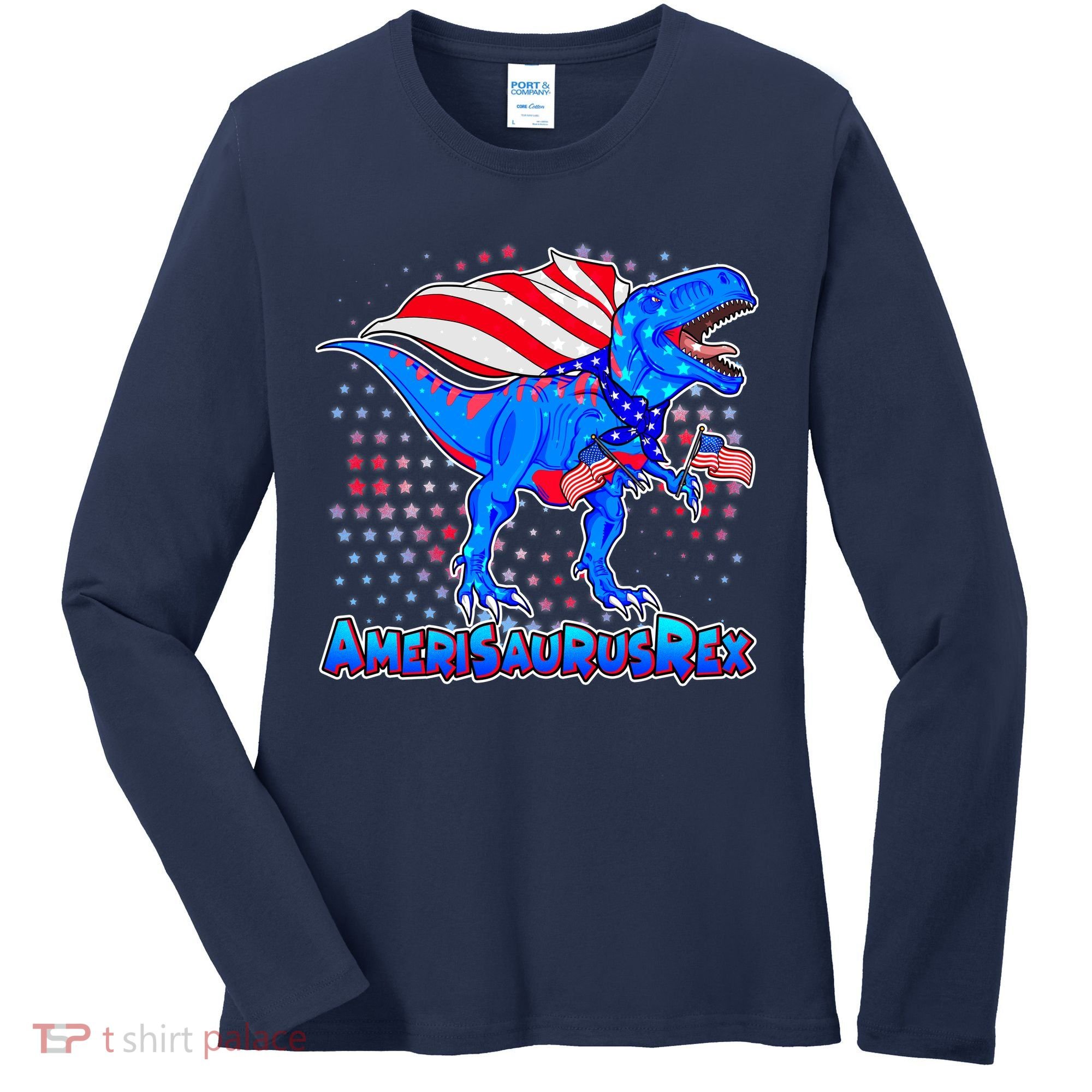 Amerisaurus Rex Women's Long Sleeve Shirt