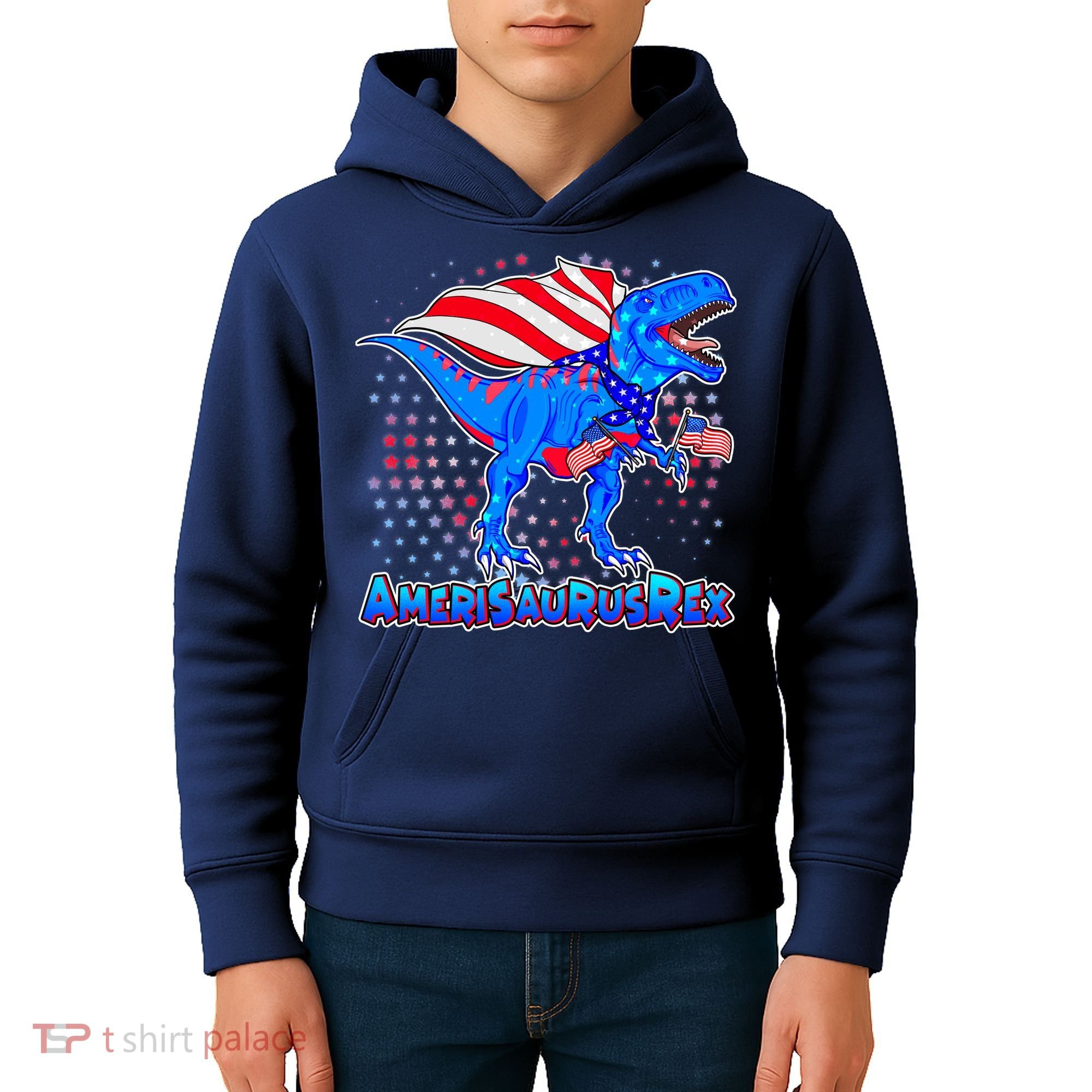 Amerisaurus Rex Kids Hoodie