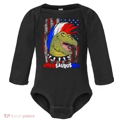 Amerisaurusrex Baby Long Sleeve Bodysuit