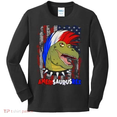 Amerisaurusrex Kids Long Sleeve Shirt