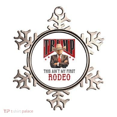 AinT My First Rodeo Donald Trump Western Cowboy Ornament