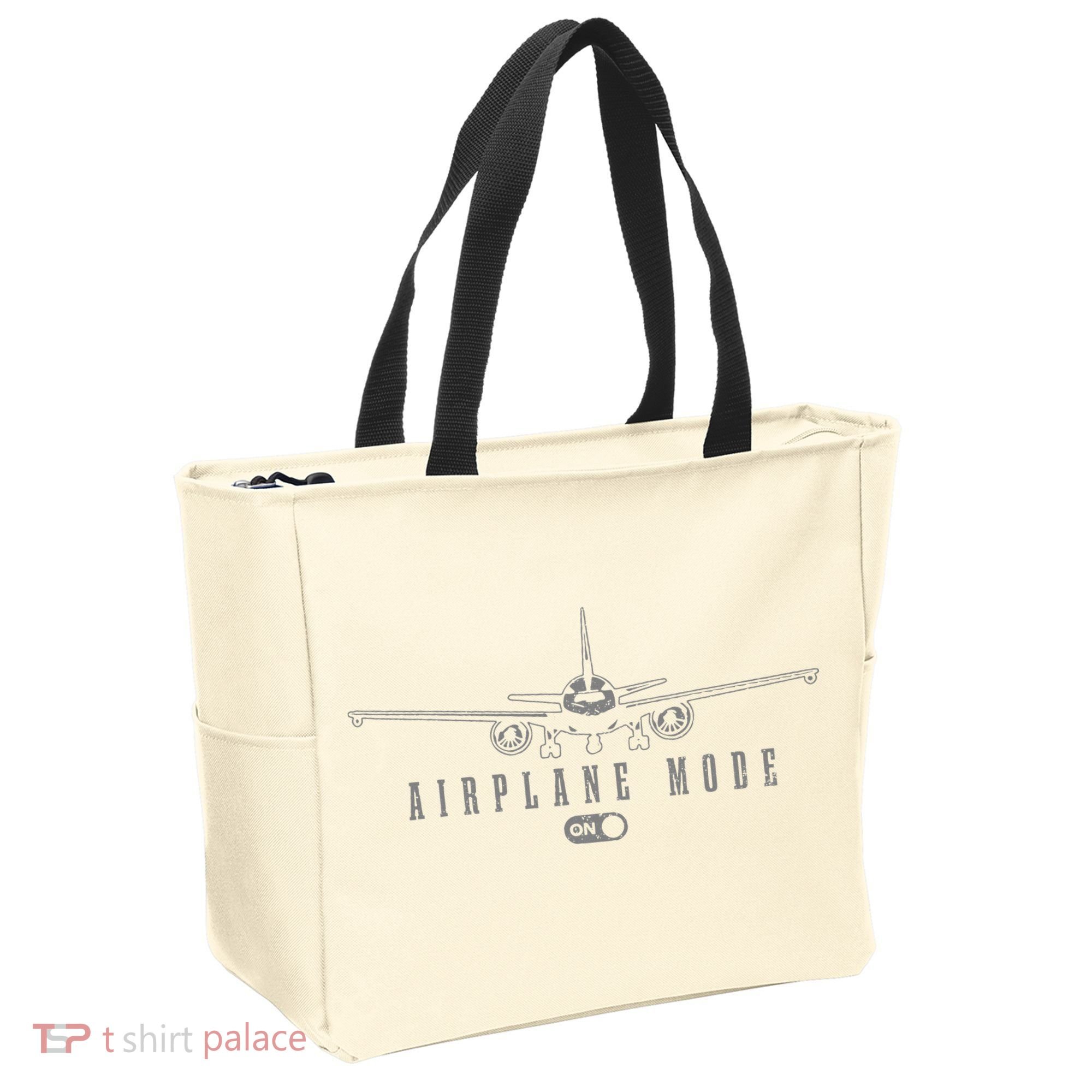 Airplane Mode Funny Pilot Aviation Tote Bag