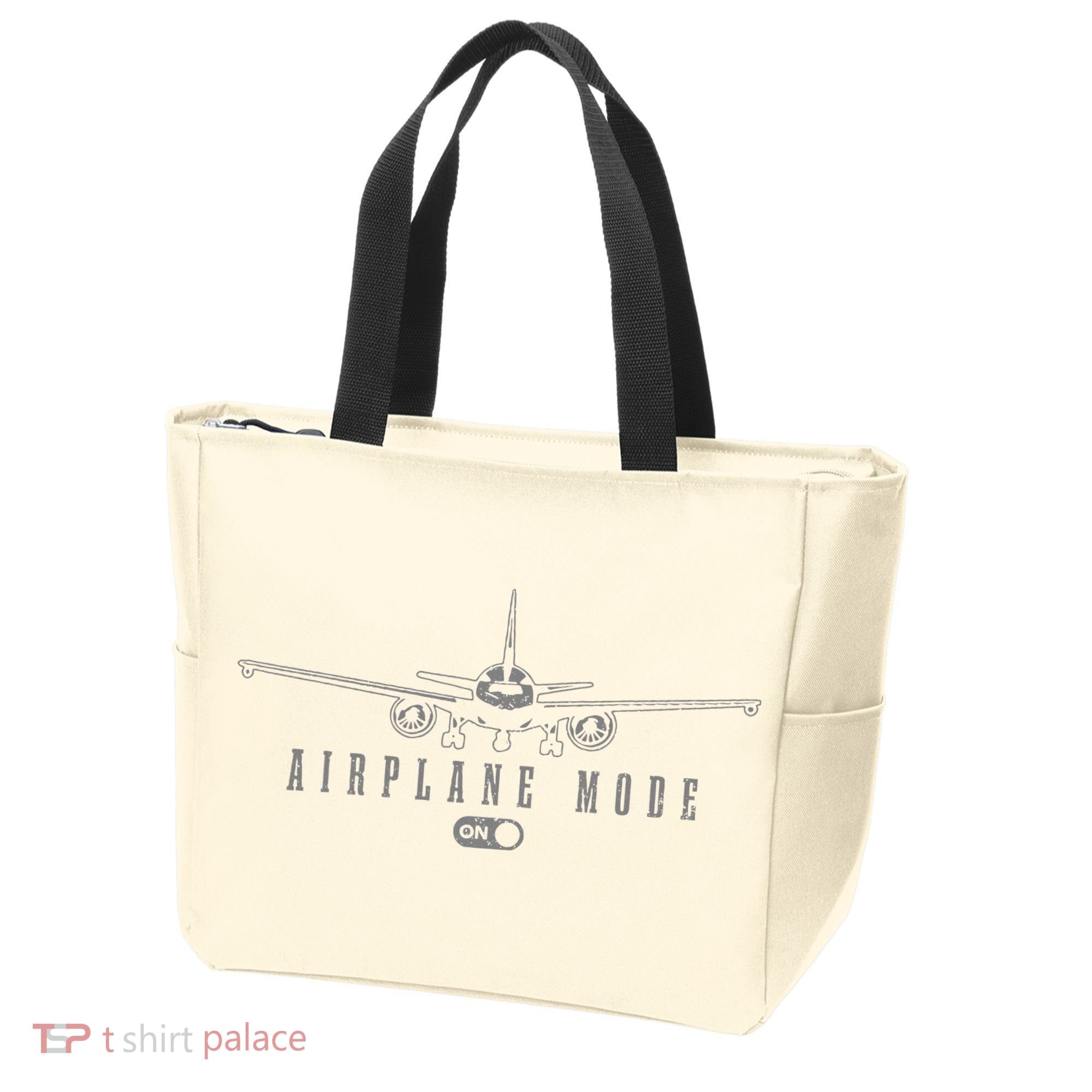 Airplane Mode Funny Pilot Aviation Tote Bag