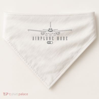 Airplane Mode Funny Pilot Aviation USA-Made Doggie Bandana