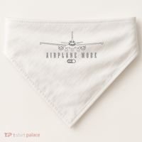 Airplane Mode Funny Pilot Aviation USA-Made Doggie Bandana thumb 0
