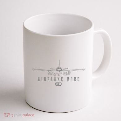 Airplane Mode Funny Pilot Aviation Coffee Mug back
