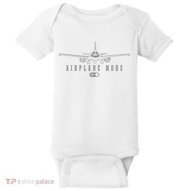 Airplane Mode Funny Pilot Aviation Baby Bodysuit