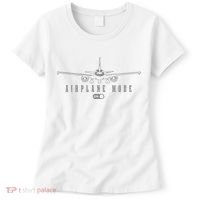 Airplane Mode Funny Pilot Aviation Women's T-Shirt thumb 0