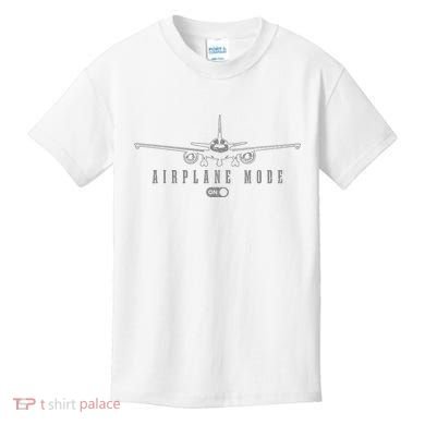 Airplane Mode Funny Pilot Aviation Kids T-Shirt
