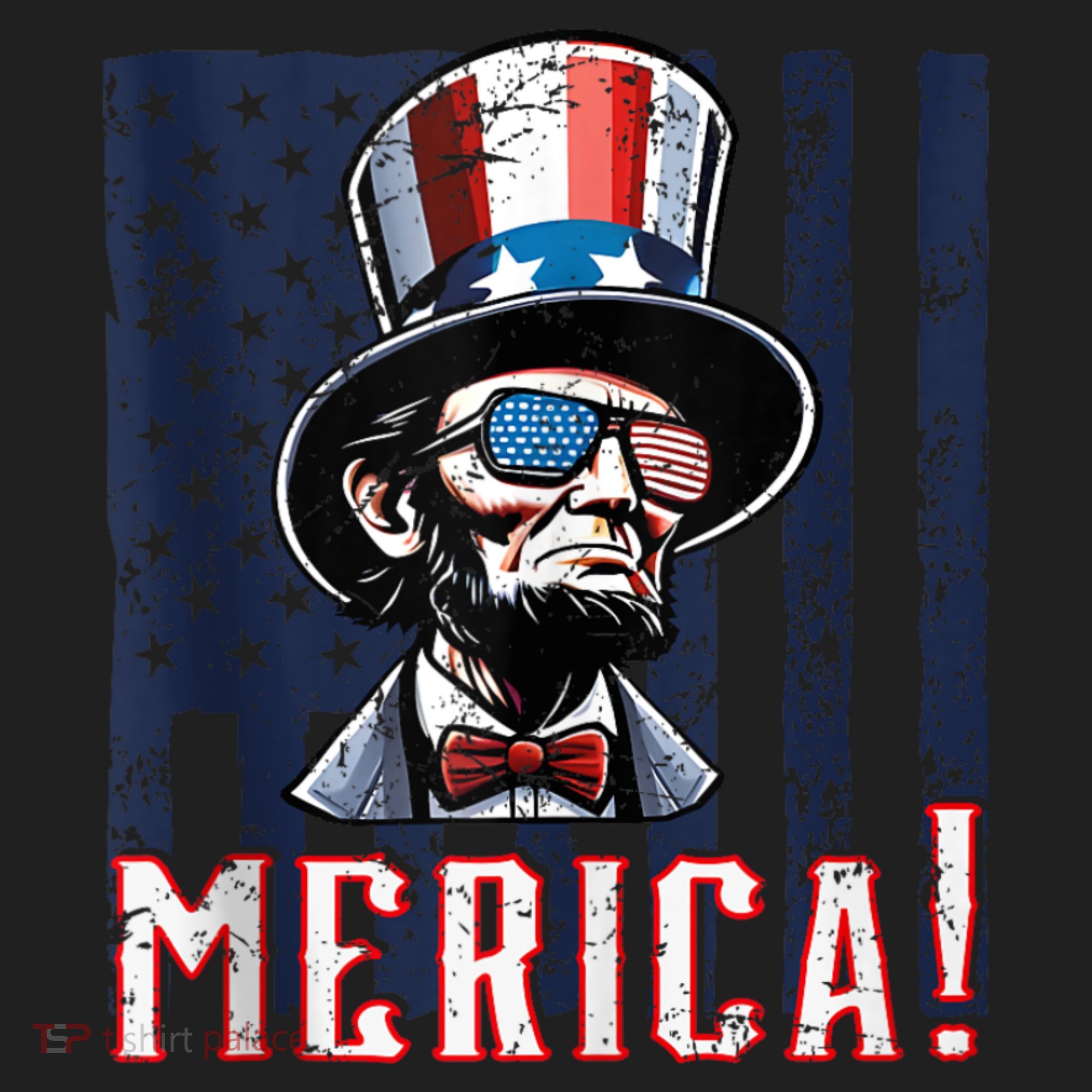 Abe Merica Flag Patriotic Abraham Lincoln 4th Of July Tank Top Women's Sweatshirt