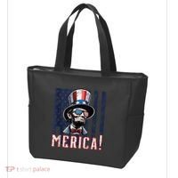 Abe Merica Flag Patriotic Abraham Lincoln 4th Of July Tank Top Tote Bag thumb 3