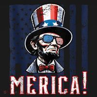 Abe Merica Flag Patriotic Abraham Lincoln 4th Of July Tank Top Tote Bag thumb 4