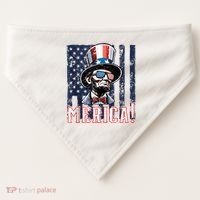 Abe Merica Flag Patriotic Abraham Lincoln 4th Of July Tank Top USA-Made Doggie Bandana thumb 0