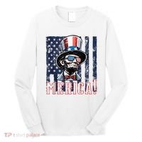 Abe Merica Flag Patriotic Abraham Lincoln 4th Of July Tank Top Long Sleeve Shirt thumb 0