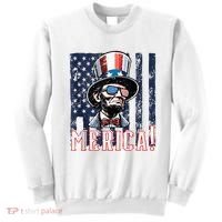 Abe Merica Flag Patriotic Abraham Lincoln 4th Of July Tank Top Sweatshirt thumb 0