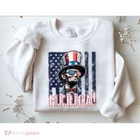 Abe Merica Flag Patriotic Abraham Lincoln 4th Of July Tank Top Sweatshirt thumb 2