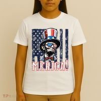 Abe Merica Flag Patriotic Abraham Lincoln 4th Of July Tank Top T-Shirt thumb 4