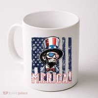 Abe Merica Flag Patriotic Abraham Lincoln 4th Of July Tank Top Coffee Mug thumb 0