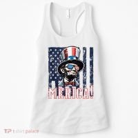 Abe Merica Flag Patriotic Abraham Lincoln 4th Of July Tank Top Women's Tank Top thumb 0