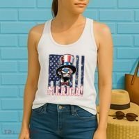 Abe Merica Flag Patriotic Abraham Lincoln 4th Of July Tank Top Women's Tank Top thumb 2