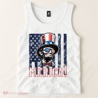 Abe Merica Flag Patriotic Abraham Lincoln 4th Of July Tank Top Tank Top thumb 2