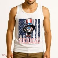 Abe Merica Flag Patriotic Abraham Lincoln 4th Of July Tank Top Tank Top thumb 3