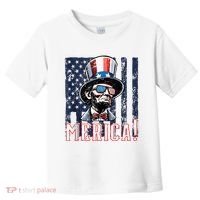 Abe Merica Flag Patriotic Abraham Lincoln 4th Of July Tank Top Toddler T-Shirt thumb 0