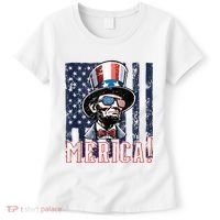 Abe Merica Flag Patriotic Abraham Lincoln 4th Of July Tank Top Women's T-Shirt thumb 0