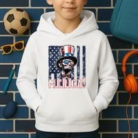 Abe Merica Flag Patriotic Abraham Lincoln 4th Of July Tank Top Kids Hoodie thumb 2