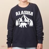 Alaska Mountains Forest Hunting Usa Women's Sweatshirt thumb 0