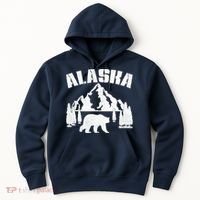 Alaska Mountains Forest Hunting Usa Hoodie thumb 0