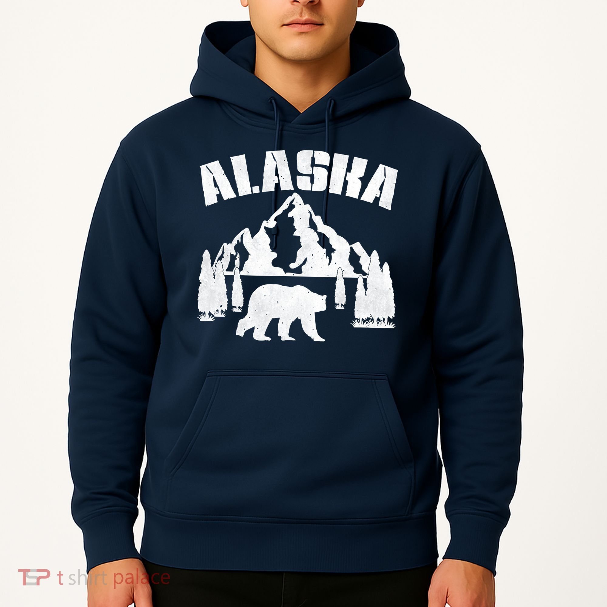 Alaska Mountains Forest Hunting Usa Hoodie