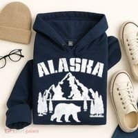 Alaska Mountains Forest Hunting Usa Hoodie thumb 4