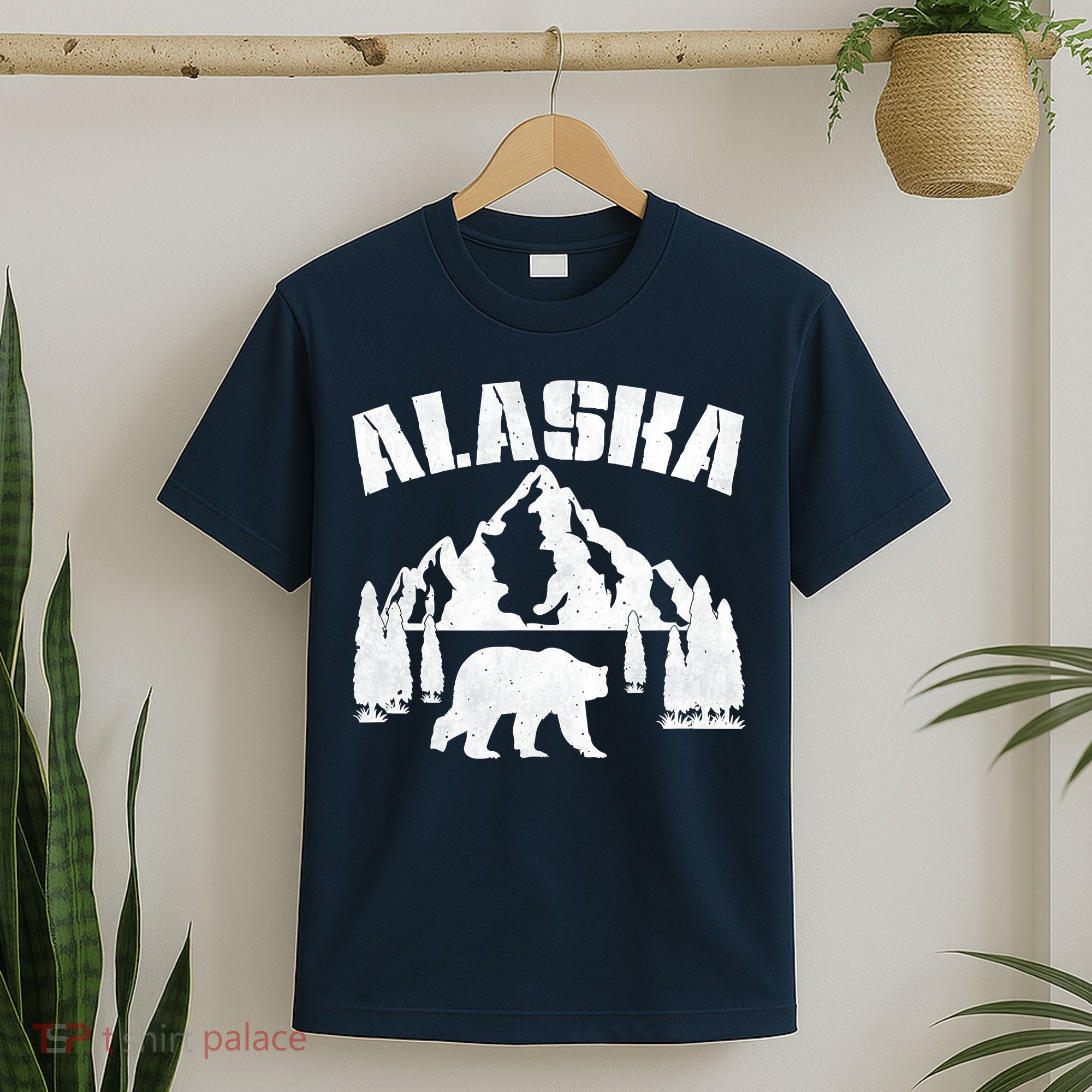 Alaska Mountains Forest Hunting Usa T-Shirt
