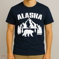 Alaska Mountains Forest Hunting Usa T-Shirt thumb 3