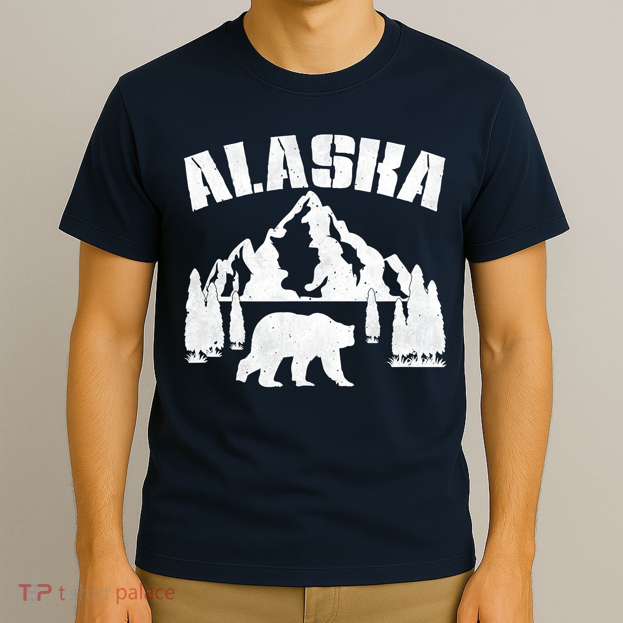 Alaska Mountains Forest Hunting Usa T-Shirt