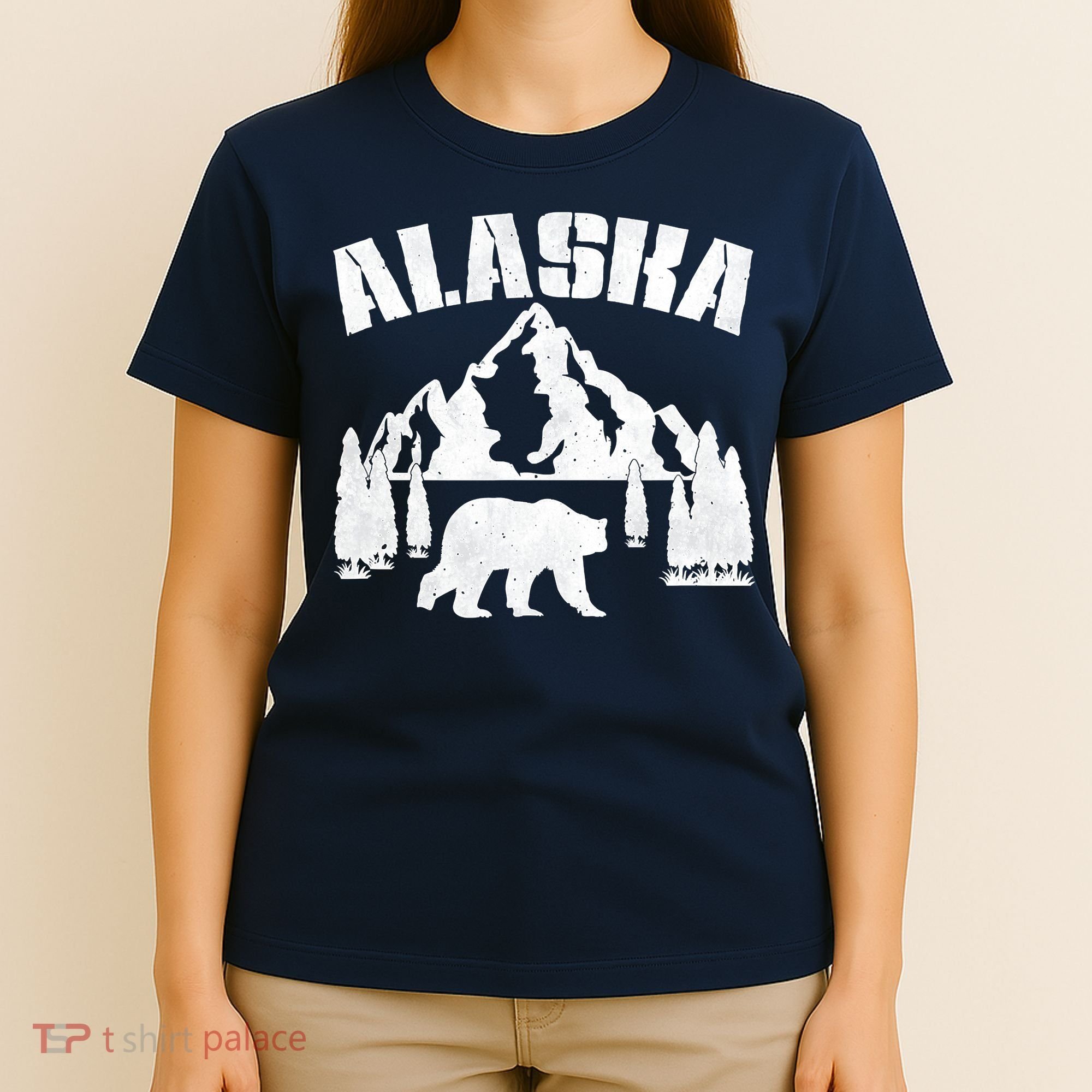 Alaska Mountains Forest Hunting Usa T-Shirt