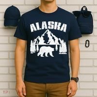 Alaska Mountains Forest Hunting Usa T-Shirt thumb 6