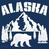Alaska Mountains Forest Hunting Usa T-Shirt thumb 7