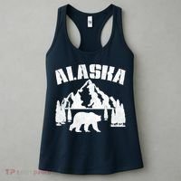 Alaska Mountains Forest Hunting Usa Women's Tank Top thumb 3