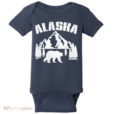 Alaska Mountains Forest Hunting Usa Baby Bodysuit