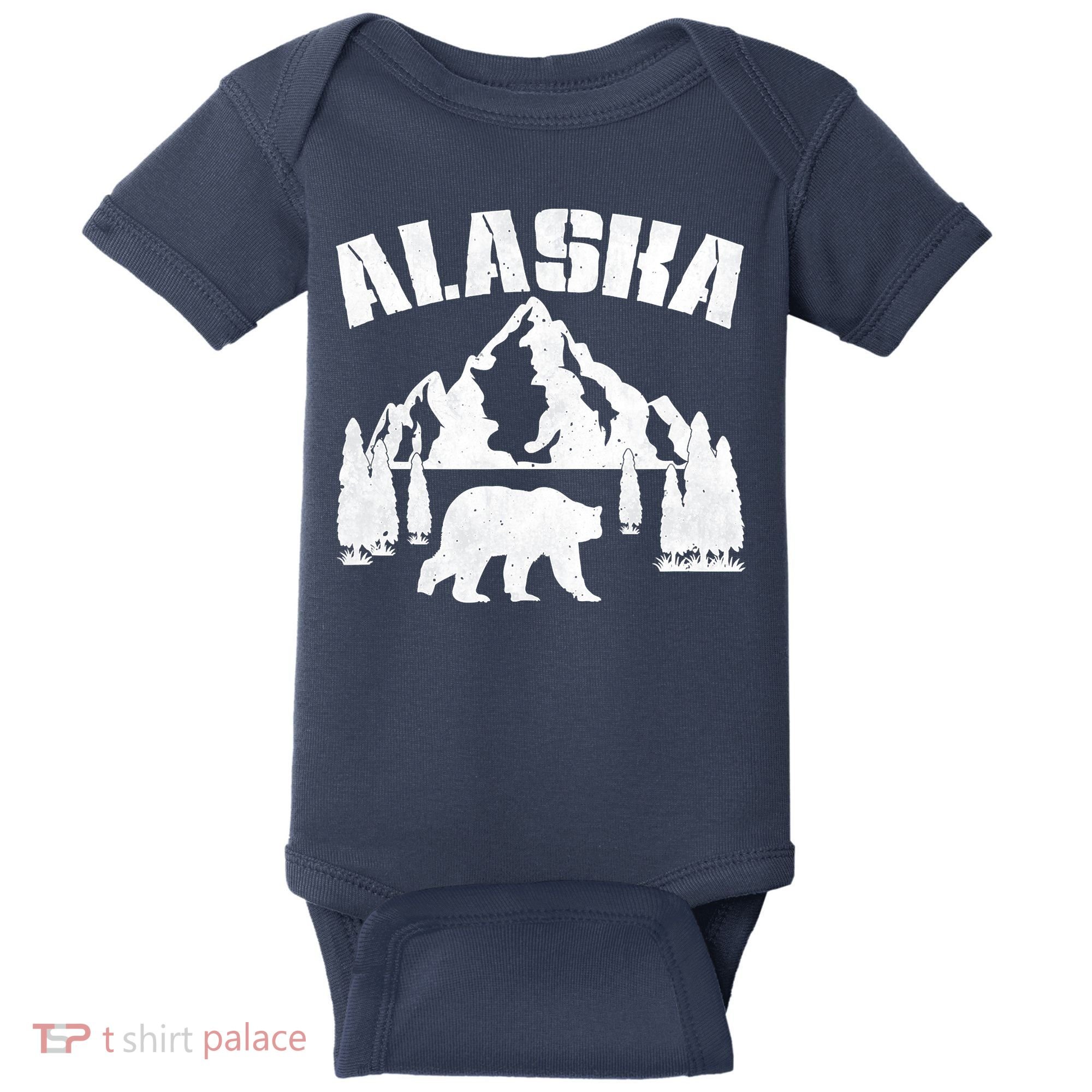 Alaska Mountains Forest Hunting Usa Baby Bodysuit