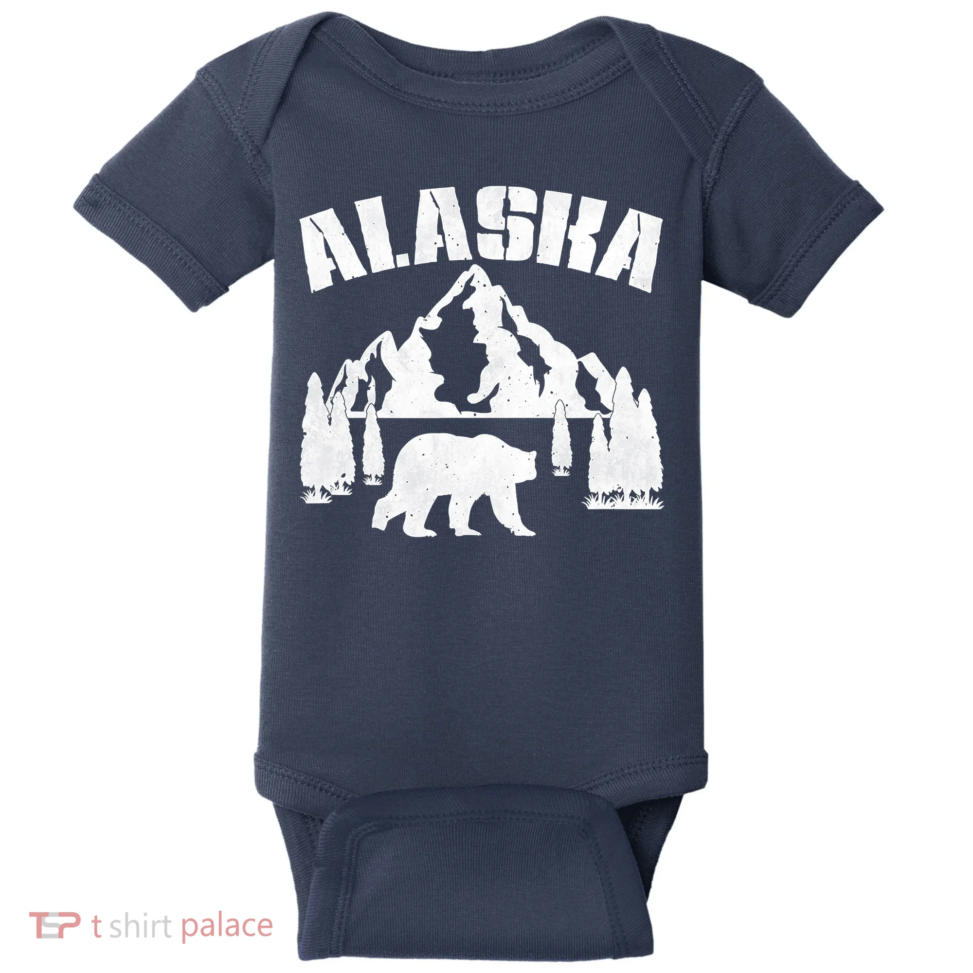 Alaska Mountains Forest Hunting Usa Baby Bodysuit
