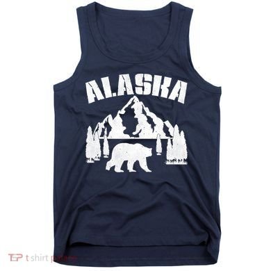 Alaska Mountains Forest Hunting Usa Tank Top