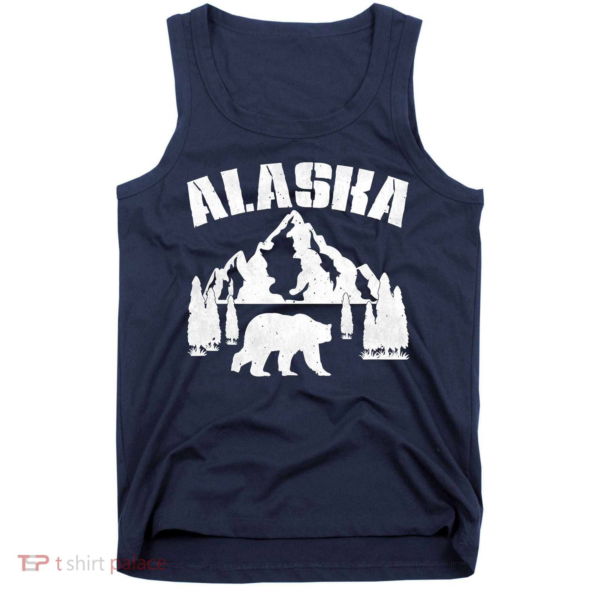 Alaska Mountains Forest Hunting Usa Tank Top