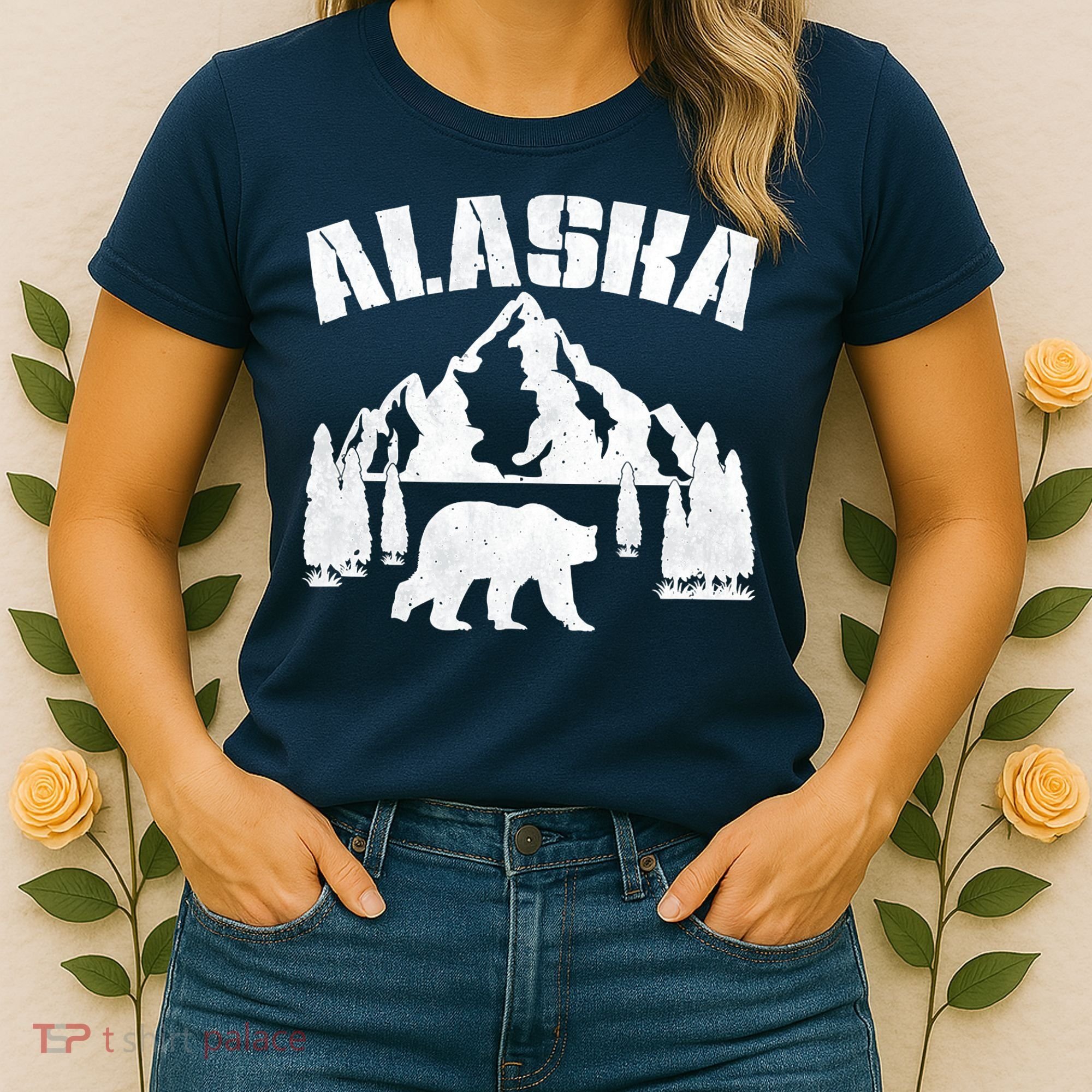 Alaska Mountains Forest Hunting Usa Women's T-Shirt