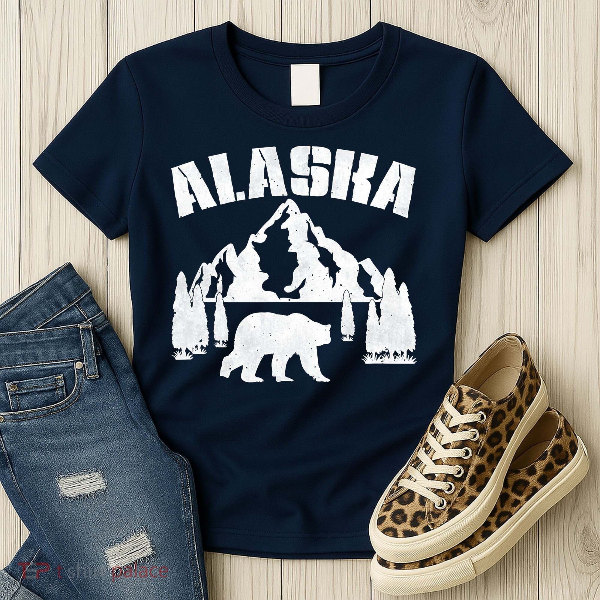 Alaska Mountains Forest Hunting Usa Women's T-Shirt