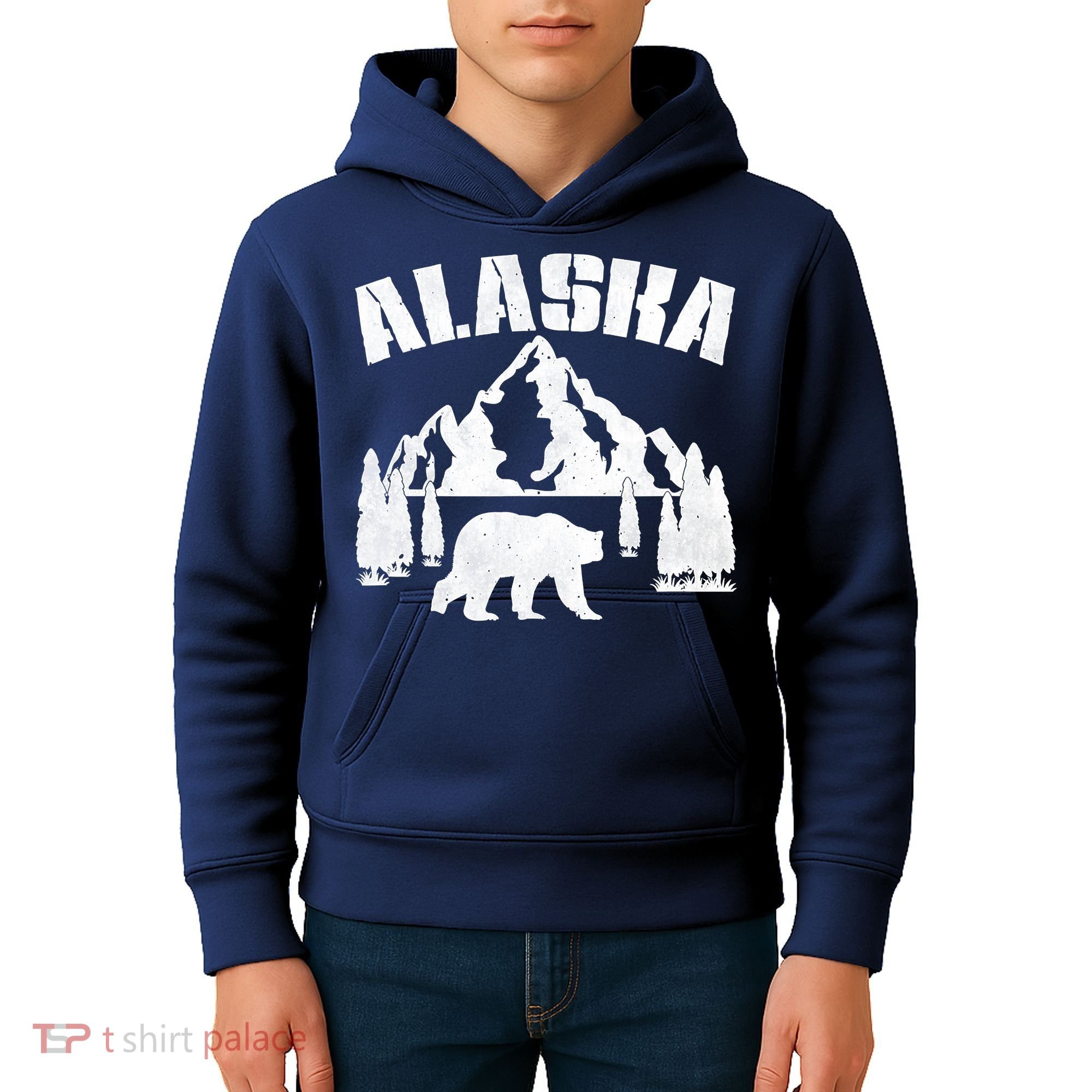 Alaska Mountains Forest Hunting Usa Kids Hoodie